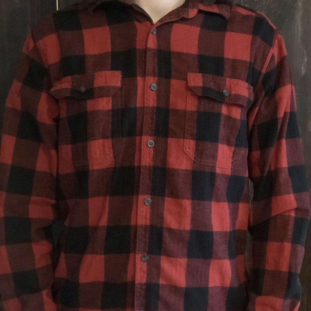 Men’s Long Sleeve Buffalo Plaid Button Down